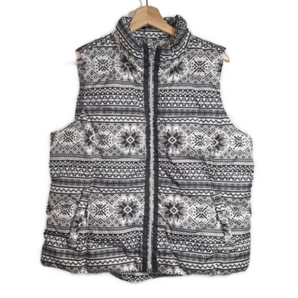 Land's End Quilted Puffer Down Vest Size Large 14/16 - Picture 1 of 7